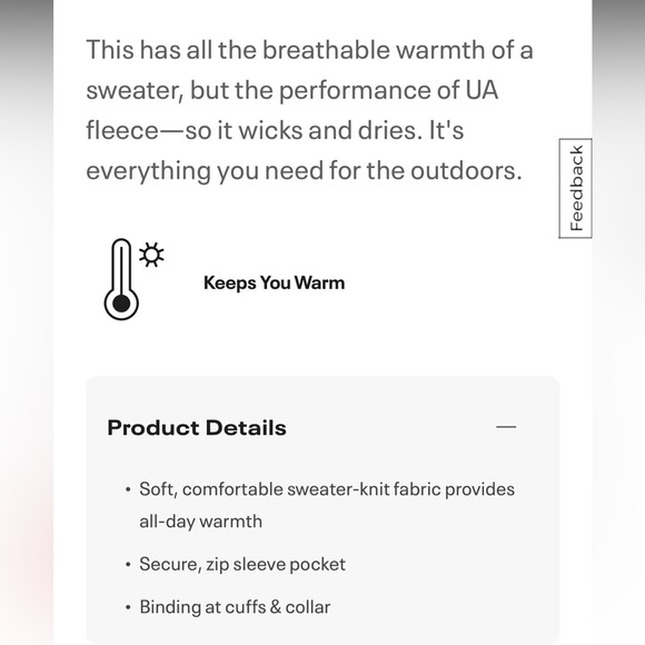 Under Armour Expanse quarter zip (Size L; black) - Picture 5 of 5